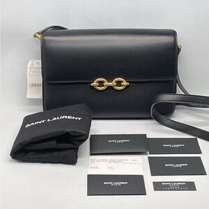 Saint Laurent Le Maillon Leather Crossbody Bag